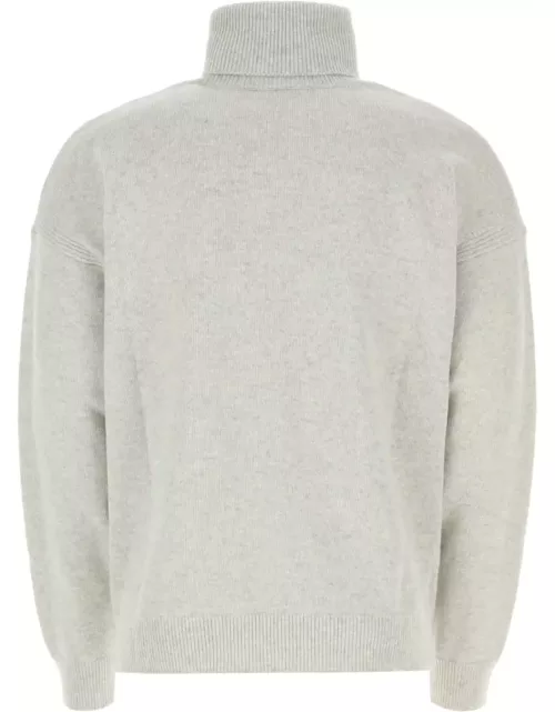 Maison Kitsuné Light Grey Wool Sweater
