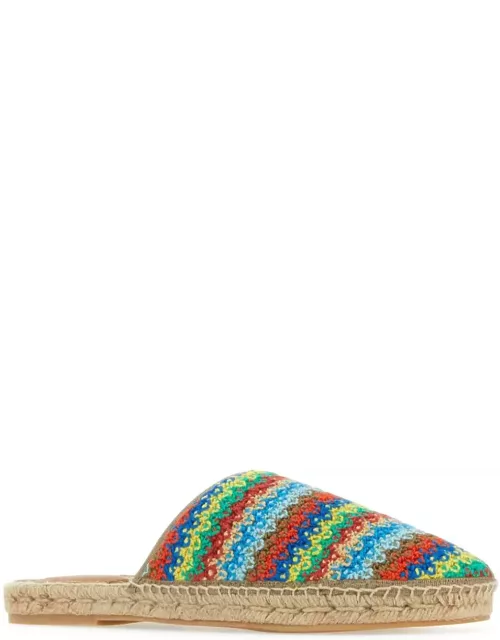 Alanui Multicolor Crochet Over The Rainbow Espadrille