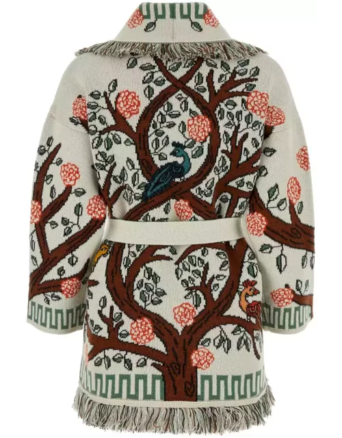 Alanui Embroidered Cashmere Tree Of Life Cardigan