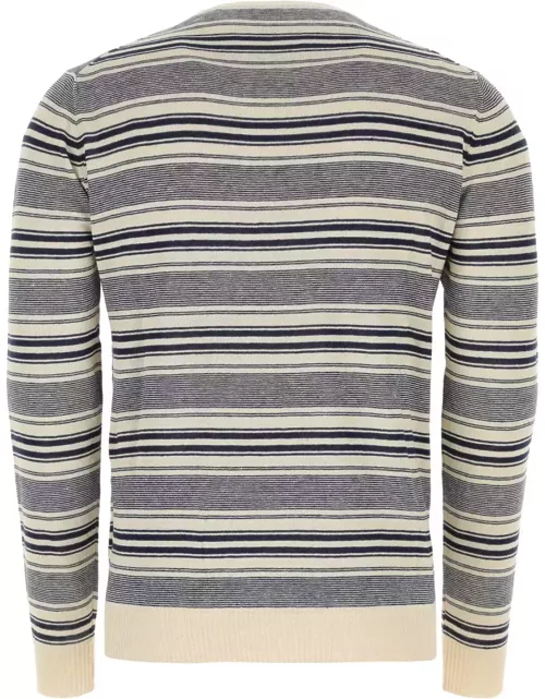 Aspesi Embroidered Linen Blend Sweater