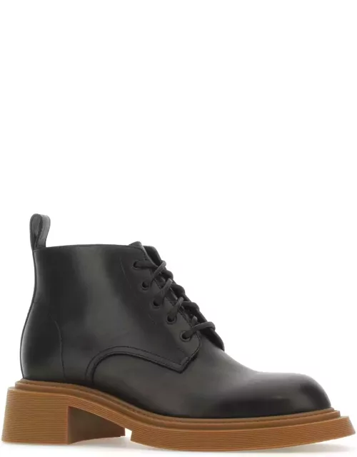 Loewe Black Leather Ankle Boot
