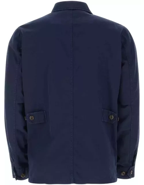Fay Navy Blue Cotton Blend Jacket