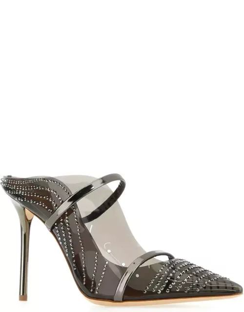 Malone Souliers Embellished Leather And Rubber Maureen Mule