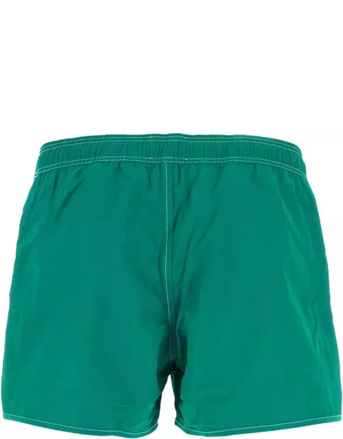 Isabel Marant Emerald Green Nylon Vicente Swimming Short