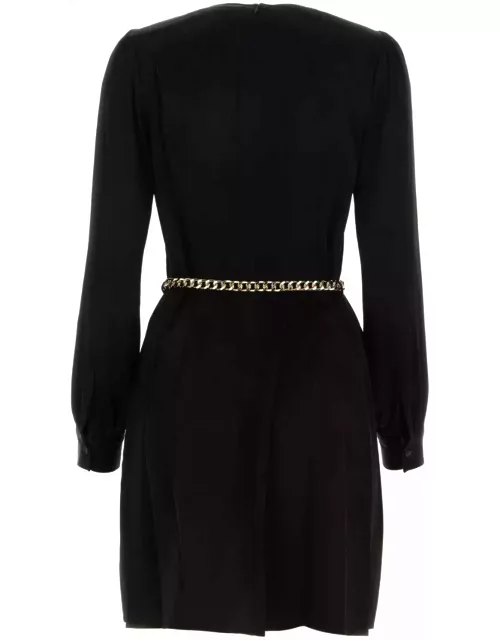Michael Kors Black Jacquard Mini Dres