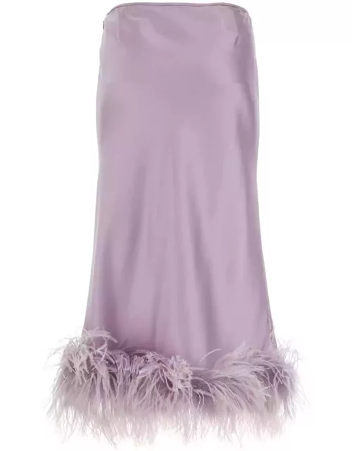Miu Miu Lilac Satin Skirt