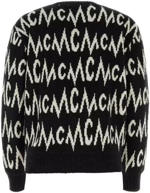 MCM Embroidered Cashmere Blend Sweater
