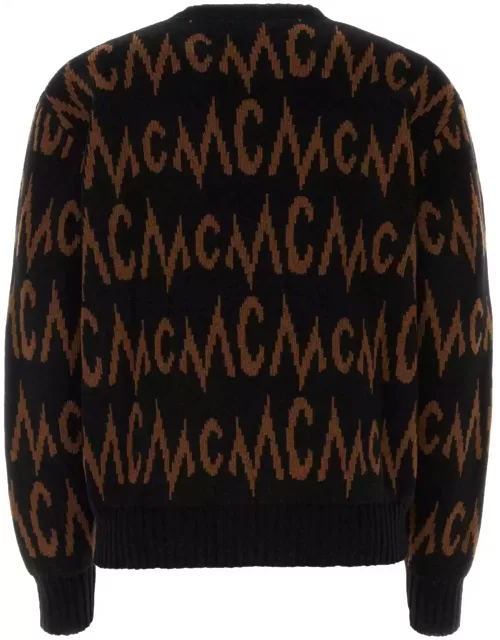 MCM Embroidered Cashmere Blend Sweater