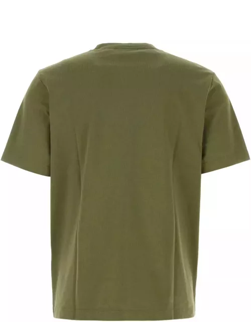 Maison Kitsuné Army Green Cotton T-shirt