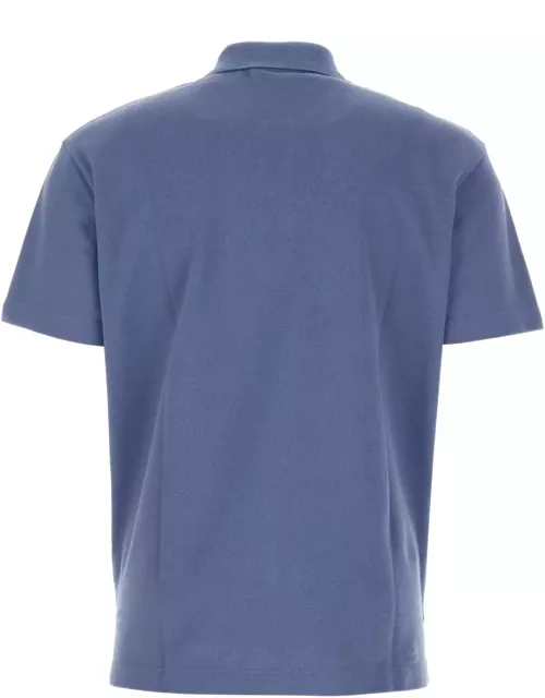 Maison Kitsuné Denim Blue Piquet Polo Shirt