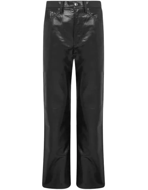 AGOLDE 90s Recycled Leather Pants - Black