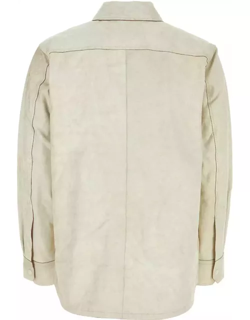 Helmut Lang Chalk Leather Shirt