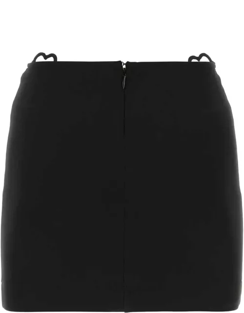 Nensi Dojaka Black Viscose Blend Mini Skirt