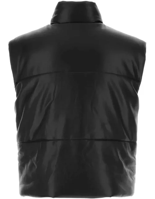 Nanushka Black Synthetic Leather Jovan Padded Jacket