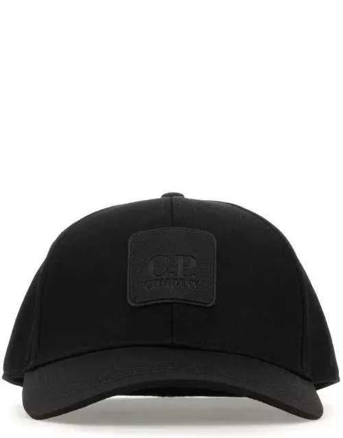 C.P. Company Black Polyester Baseball Cap