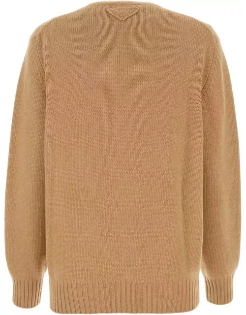Prada Camel Wool Blend Sweater