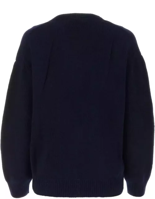 Prada Dark Blue Wool Blend Sweater