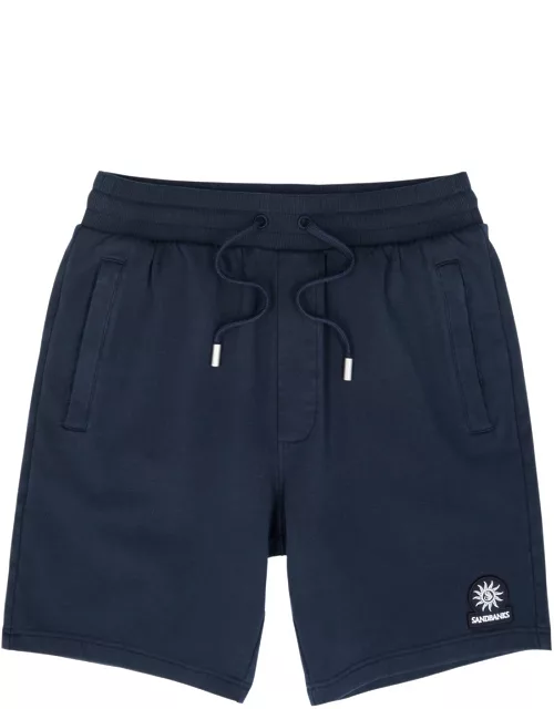 Sandbanks Logo Stretch-cotton Shorts - Navy