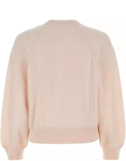 Loulou Studio Melange Pink Cashmere Pemba Sweater