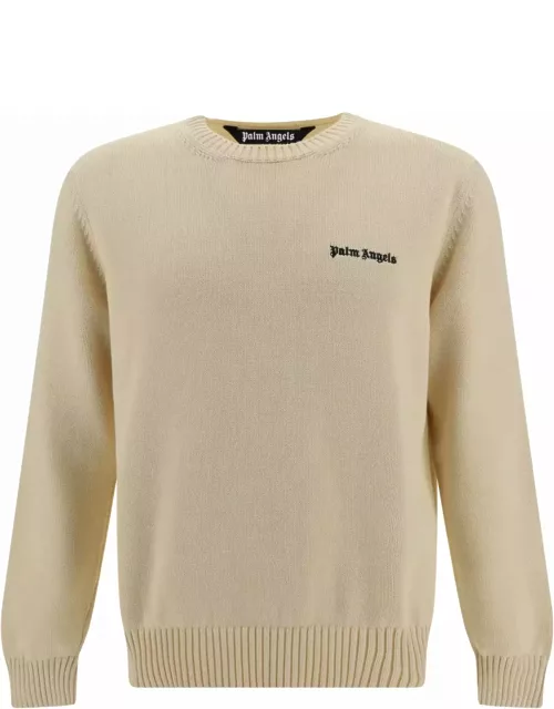 Palm Angels Cotton Crew-neck Sweater