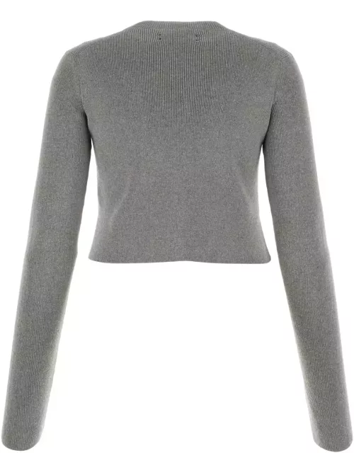 AMIRI Grey Cotton And Cashmere Sweater