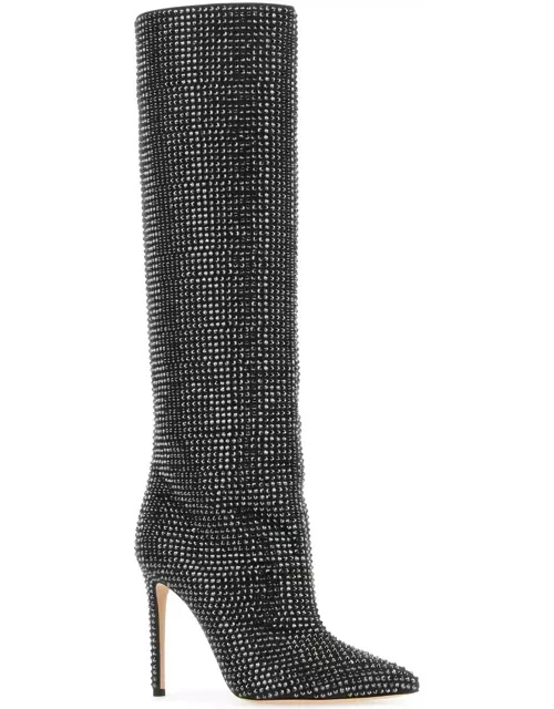Paris Texas Embellished Suede Holly Boot