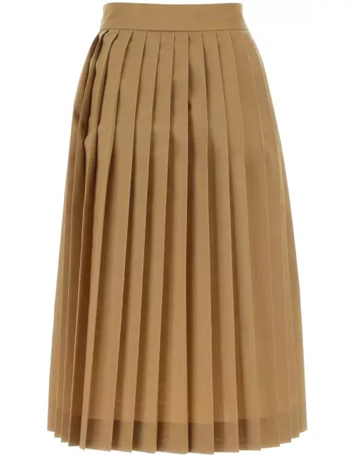 Quira Biscuit Polyester Blend Skirt