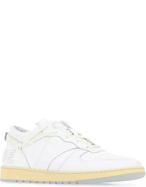 Rhude White Leather Rhecess Sneaker