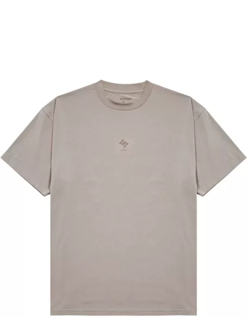 Represent 247 Logo-print Stretch-jersey T-shirt - Grey