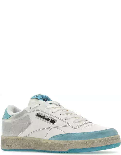 Reebok Two-tone Leather And Suede Club C Sneaker