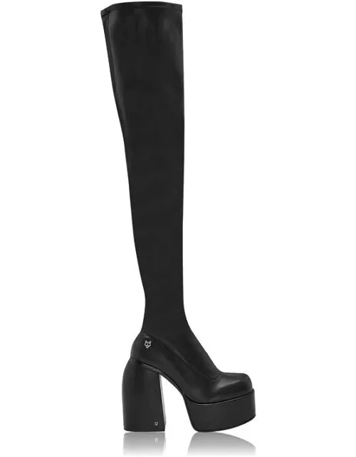 NAKED WOLFE Juicy Thigh High Boots - Black