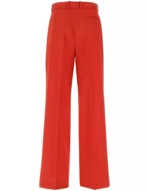Lanvin Red Wool Wide-leg Pant