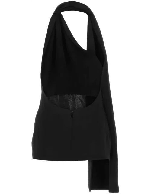 Loewe Black Satin Mini Dres