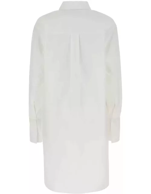 Loewe White Poplin Shirt Dres