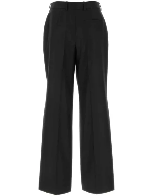 Loewe Black Wool Wide-leg Pant