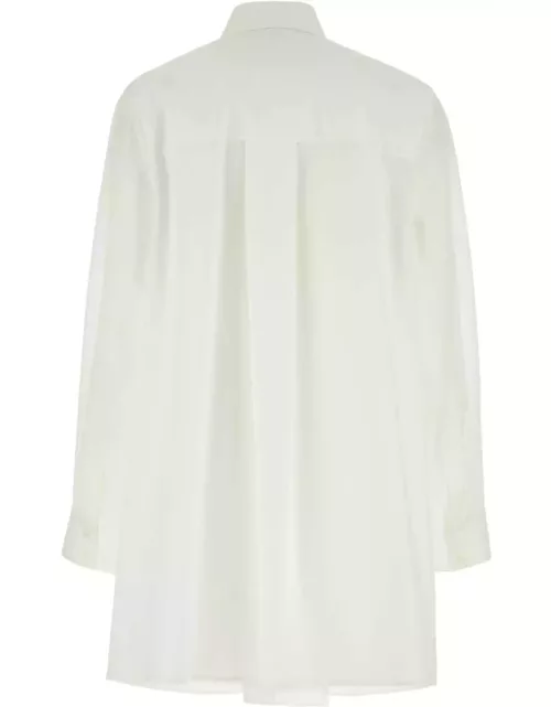 Loewe White Poplin Shirt Dres