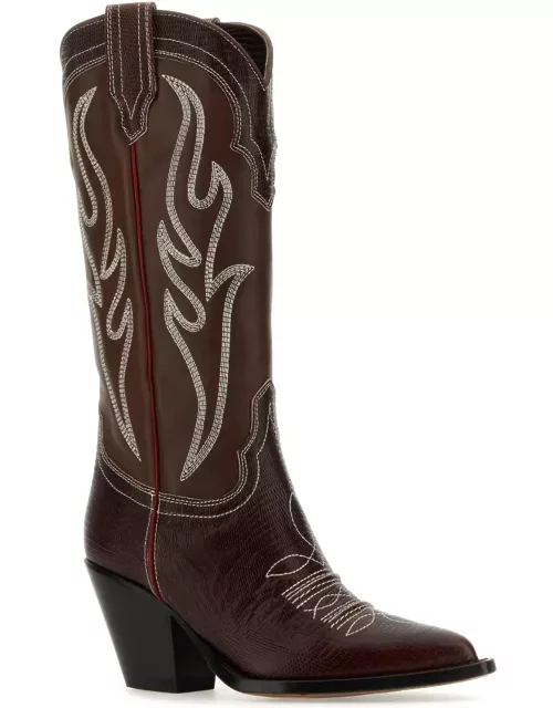 Sonora Brown Leather Santa Fe Boot