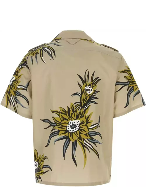 Prada Dove Grey Poplin Shirt