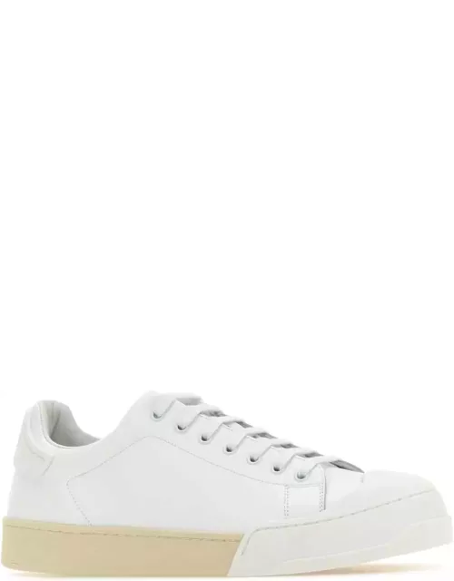 Marni White Leather Sneaker