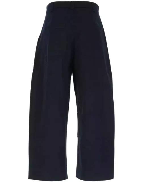 Studio Nicholson Navy Blue Cotton Sorte Pant