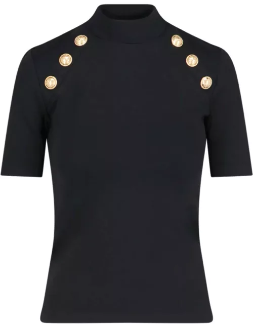Balmain 6-button Knit T-shirt