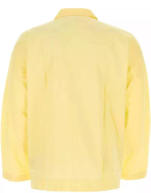 Tekla Yellow Cotton Pyjama Shirt