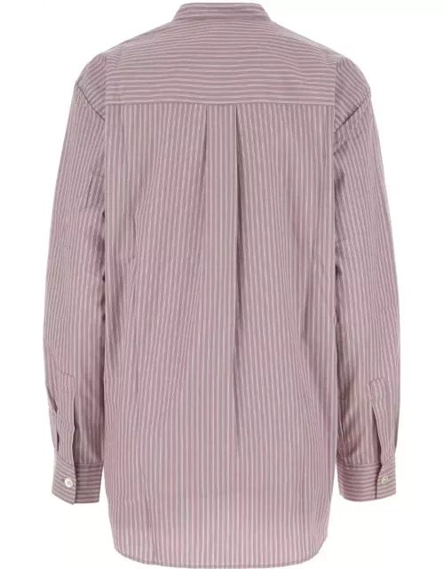 Tekla Embroidered Cotton Pyjama Shirt