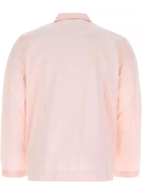 Tekla Pink Cotton Pyjama Shirt