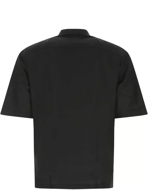 PT Torino Black Linen Shirt