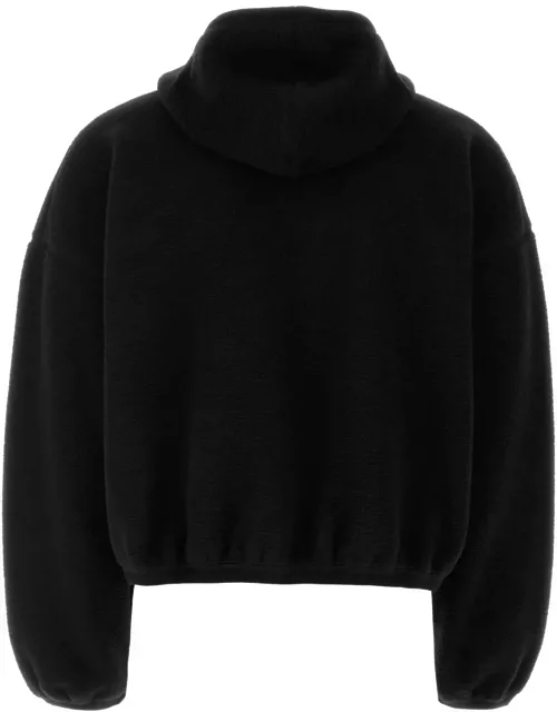 Alexander Wang Black Pile Sweatshirt