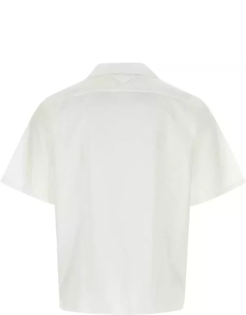 Prada Embroidered Poplin Shirt