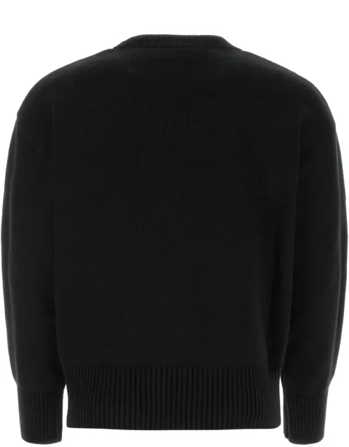 Ami Alexandre Mattiussi Black Cotton Blend Sweater