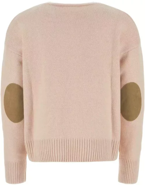Ami Alexandre Mattiussi Antiqued Pink Wool Blend Sweater