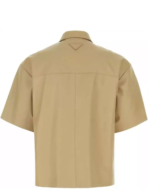 Prada Beige Leather Shirt
